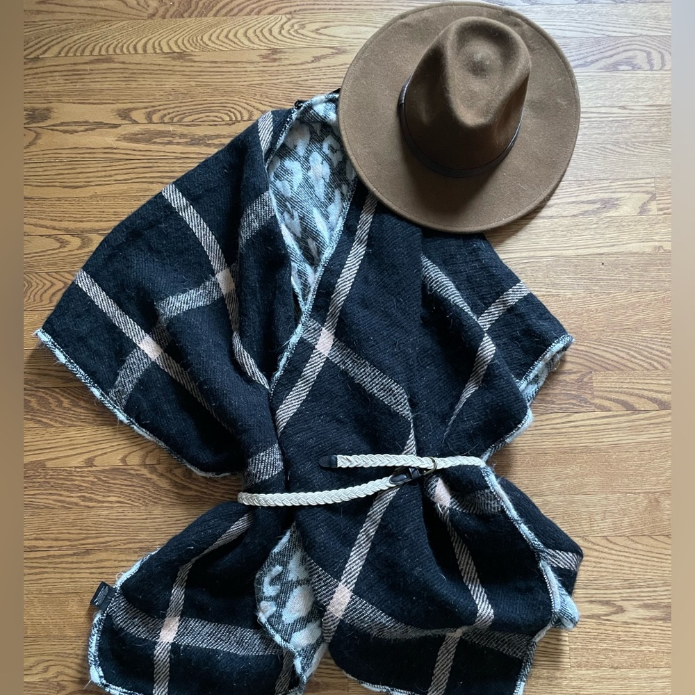 Steve Madden reversible winter shawl